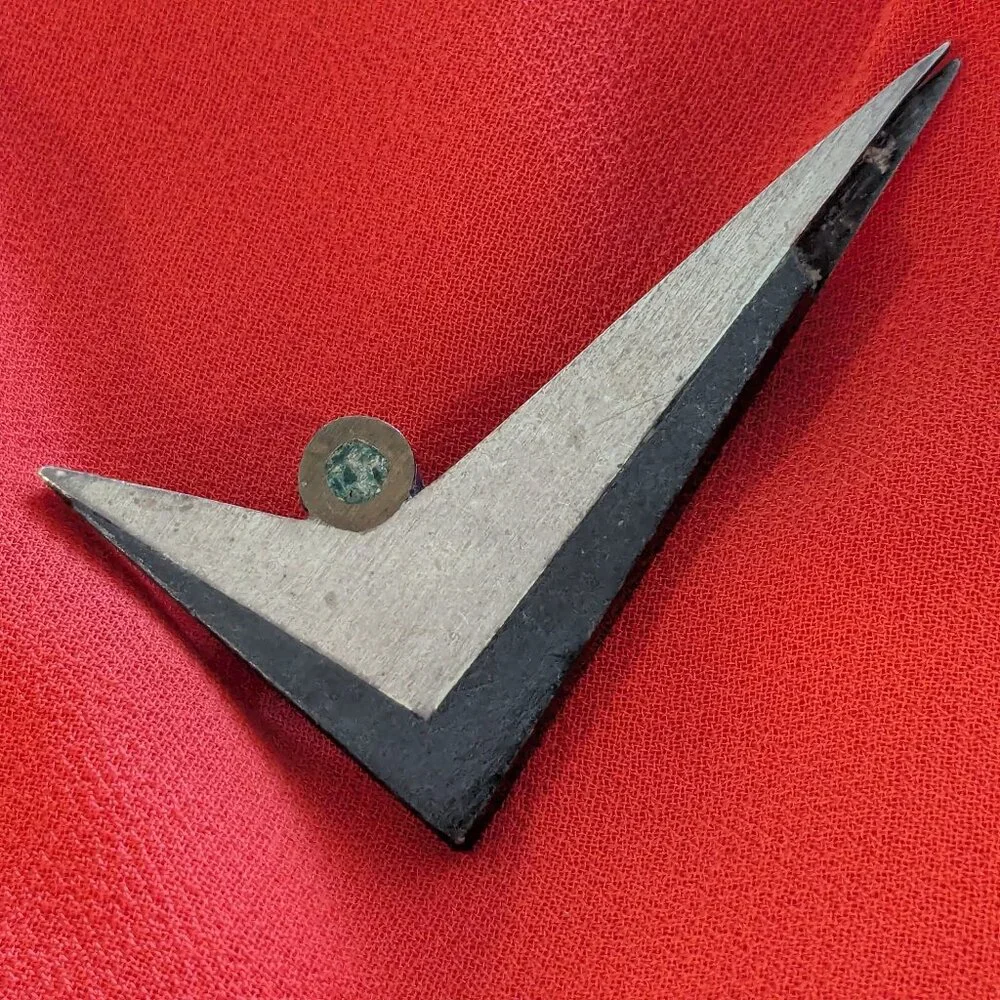 Vintage MCM Mexican Mixed Metal Brooch - Metales Casados Modernist Pin